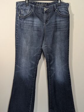 Maurices Dark Indigo Flare Jeans